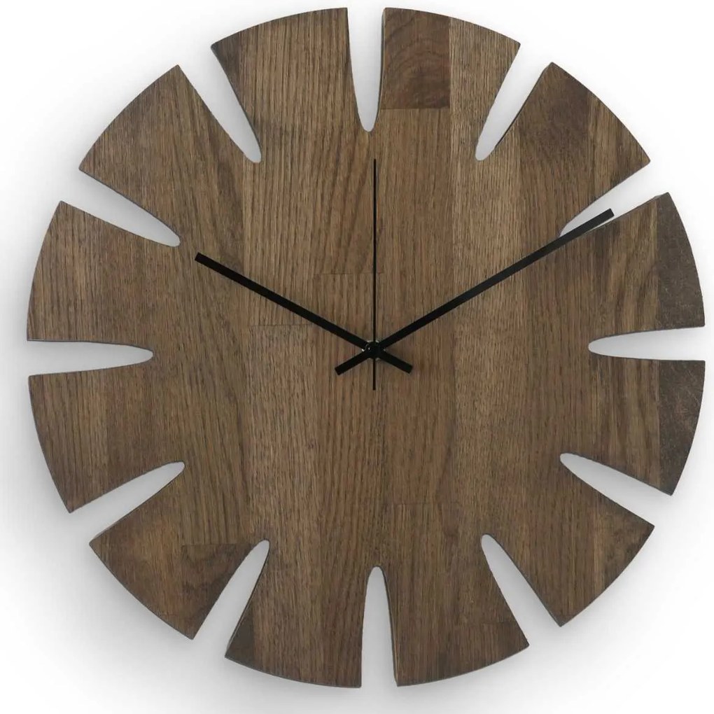 Elegantné nástenné hodiny tera - GAMAOU: Farba čierna RAL 9005 30 cm 4634-107914 MAS014-TERA-BLACK-30