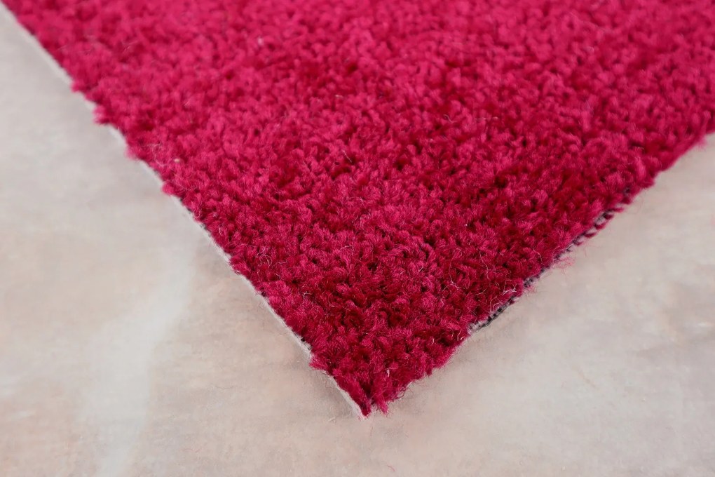 Vopi, AKCIA: 57x21 cm Kusový koberec Eton vínovo červený - neúčtujeme odrezky z role - obšitý zo všetkých strán, šíře, červená, filc, kuchyňa