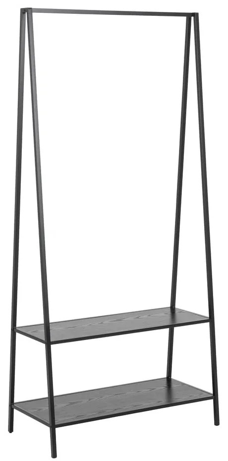 Čierny stojan na oblečenie v dekore jaseňa Seaford – Actona