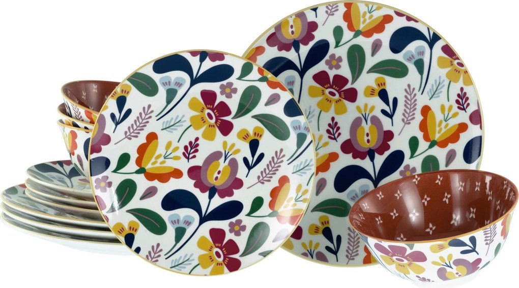 XXXLutz JEDÁLENSKÝ SERVIS Folklore 12-dielne Creatable - Online Only bytové doplnky - 007768050102