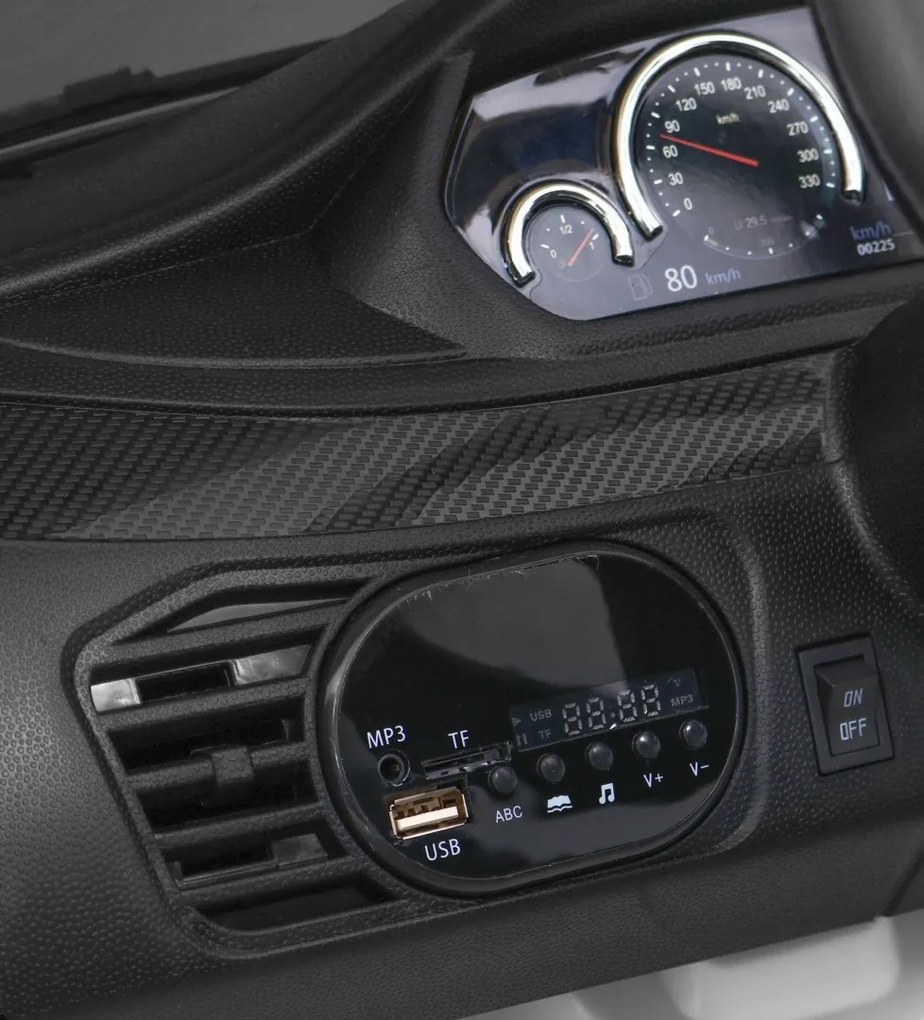 Ramiz Detské elektrické autíčko BMW X6M, biele SUV + diaľkové ovládanie