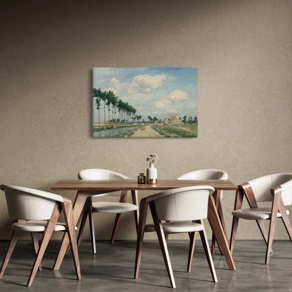 Obraz - Johan Barthold Jongkind, The Towpath, reprodukcia (90x60 cm)