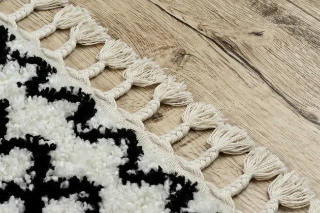 Koberec PROMO BERBER SAFI N9040 biely / čierny