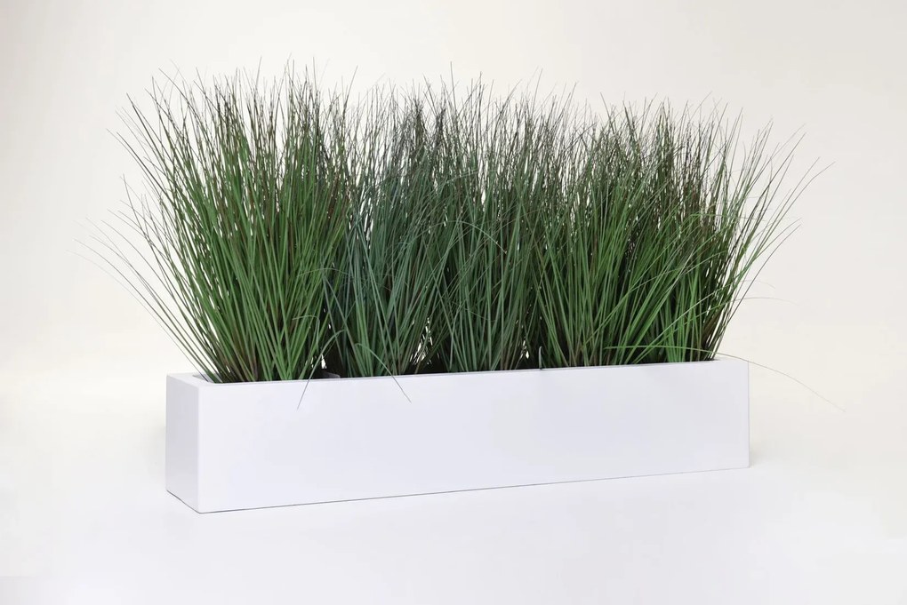 Balkónový hrantík FLOBO, sklolaminát, šírka 80 cm, biely mat