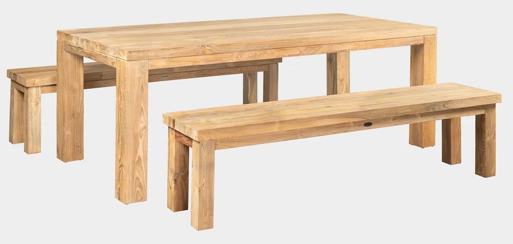 FLOSS+lavice set - zostava z teaku