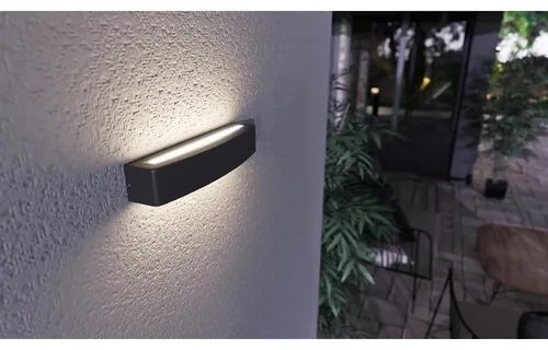 Panlux PN42100015 Záhradné LED nástenné svietidlo Bloco antracit, 10 W