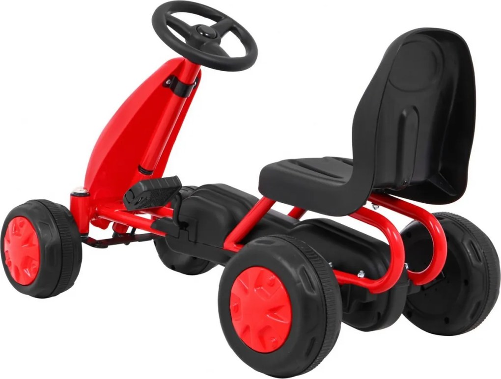 Ramiz Prvá šlapacia motokára pre najmenších Červená + reťazový pohon + kolesá s gumou
