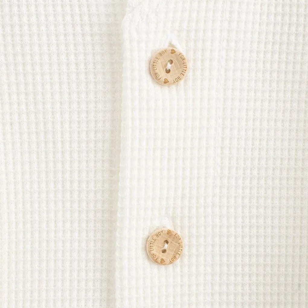Dojčenský kabátik na gombíky New Baby Luxury clothing Laura biely, vel. 68 (4-6m)