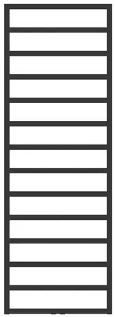 HOPA Perth kombinovaný radiátor 172x60 cm čierny matný RADPER601731SP