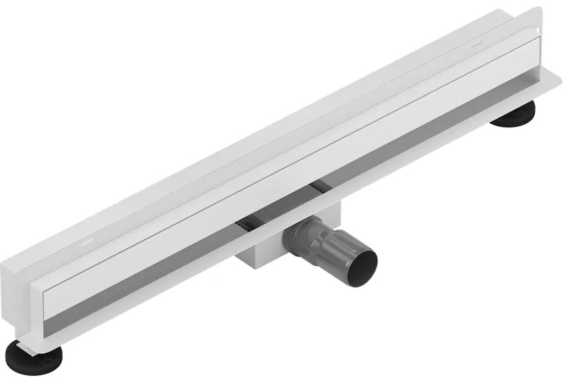 Mexen Flat Wall, sprchový žľab na stenu 2v1, 70 cm, biela, 1230070