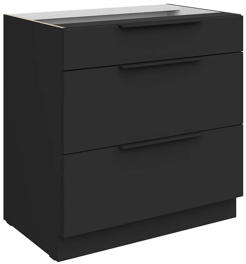 Kuchynská skrinka Aria-Bl/Bl Anti Fingerprint 80d 3s Bb