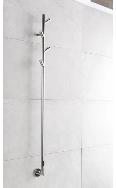 P.M.H. LS1SS-Elektrický sušiak na uteráky LISA 24W/230V 170 cm IP44 leštená nerezová oceľ