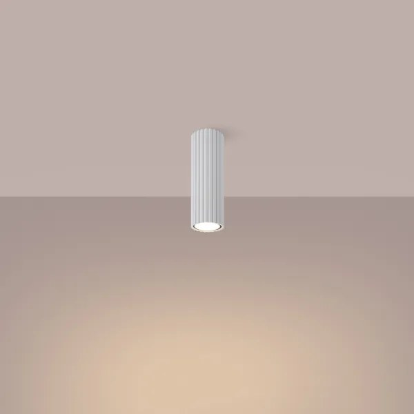 Sollux SL.1531 - Bodové svietidlo KARBON 1xGU10/10W/230V 20 cm biela