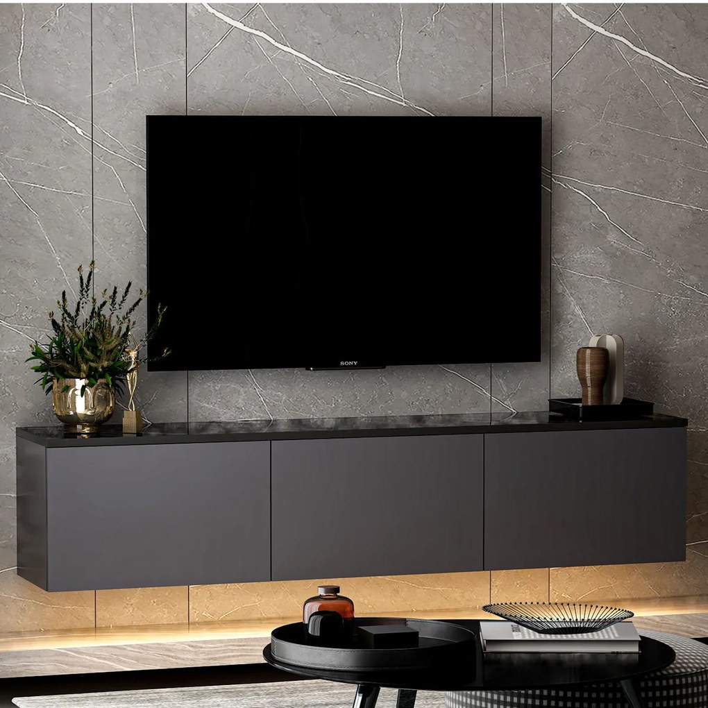 TV stolík Neon Illuminated Anthracite