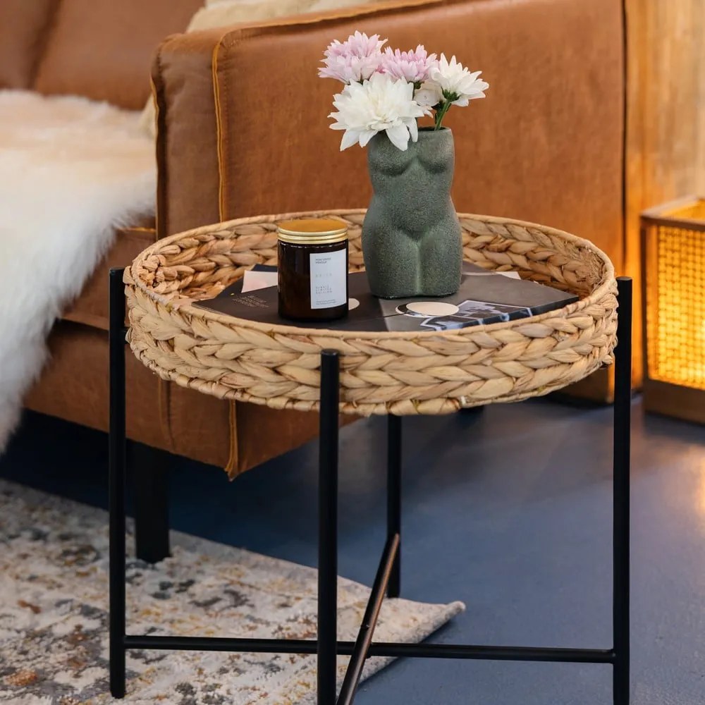 Okrúhly odkladací stolík ø 50 cm Naro – House Nordic