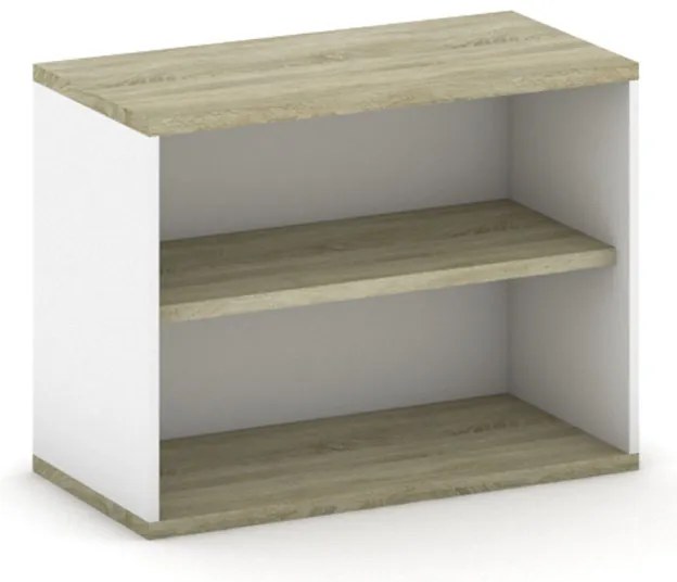 Nadstavba otvorená MIRELLI, 800 x 400 x 600 mm, biela/dub sonoma