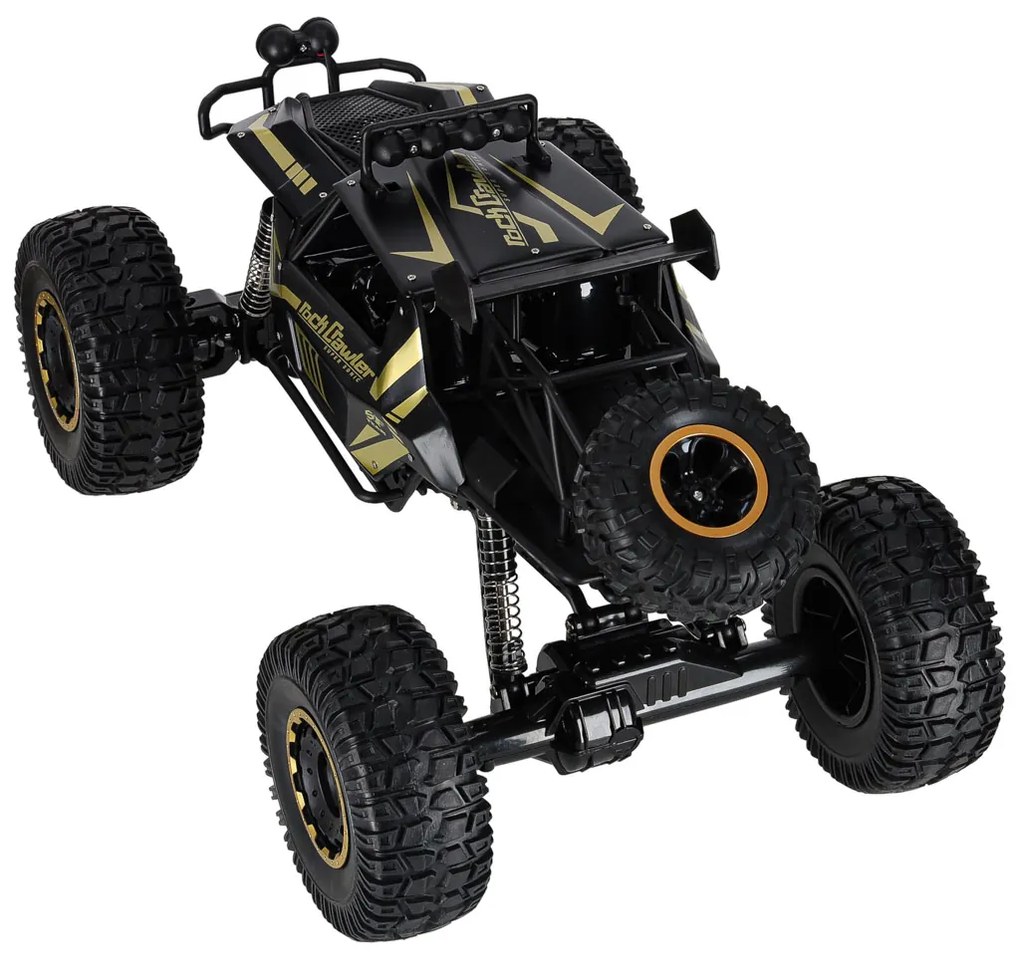 KIK RC Rock Crawler auto na diaľkové ovládanie 1:8, 4x4, čierne