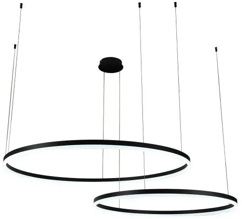 LED Stmievateľný luster na lanku LED/128W/230V 3000-6500K + diaľkové ovládanie