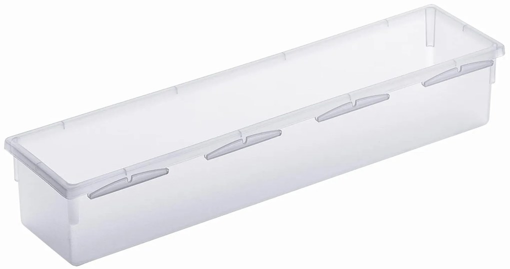 Organizér do šuplíku kuchyně i koupelny, příborník Rotho BASIC, mléčná (38x8)