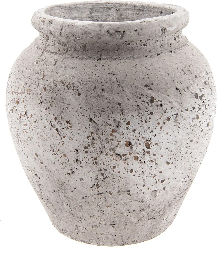 Dekoračná terakotová váza antik - Ø 26*28 cm