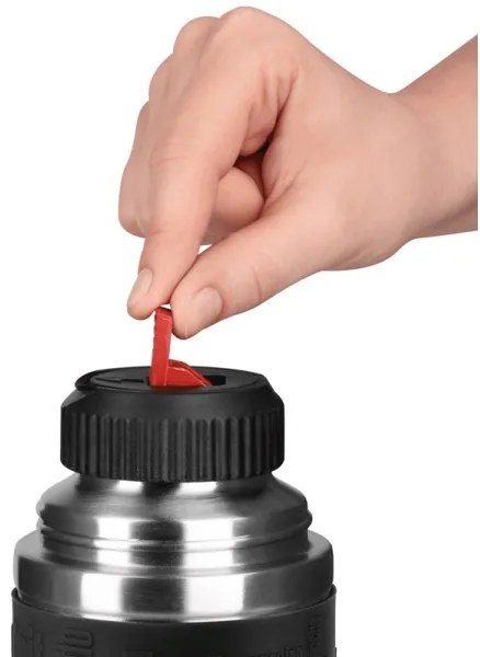 Tefal - Termoska s hrnčekom 0,5 l SENATOR nerez/čierna