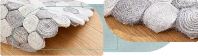 Koberec Sushi sivý Multi kruh