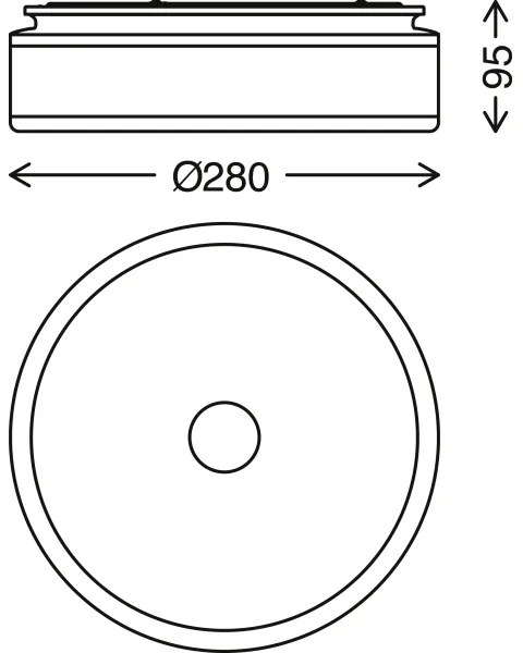 Briloner - LED Stropné svietidlo BLOCK LED/12W/230V