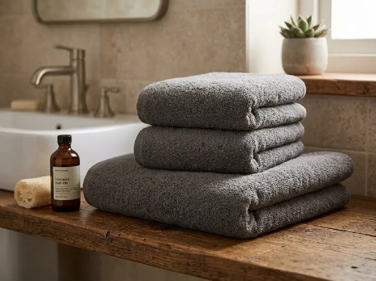 Uterák NORIELLE 50x90 cm tmavosivý, 100% bavlna