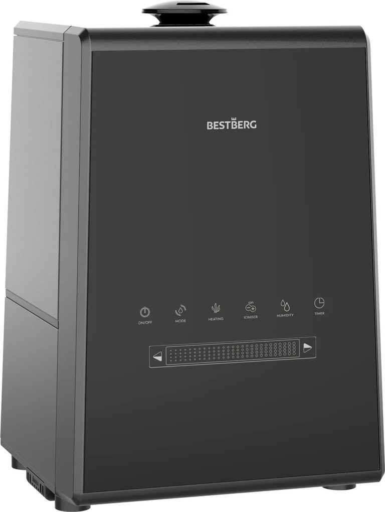 Plazmový zvlhčovač vzduchu s ionizátorom BestBerg BBAH-11B / 110 W / 5,3 l / 450 ml/h / čierna