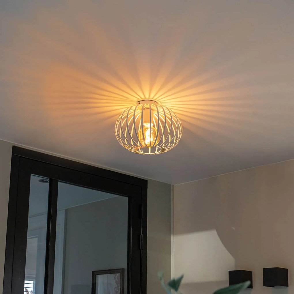 Dizajnové stropné svietidlo biele 30 cm - Johanna