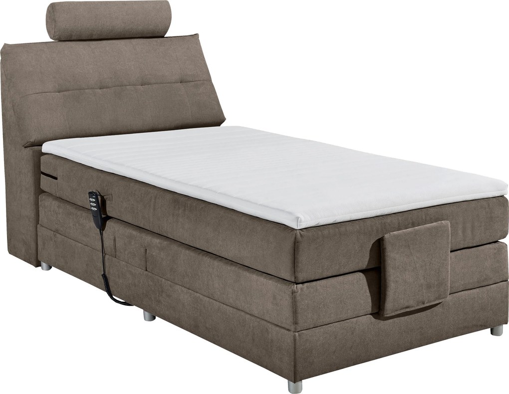 XXXLutz BOXSPRINGOVÁ POSTEĽ, 120/200 cm hnedá MID.YOU - Online Only spálne - 002220021902