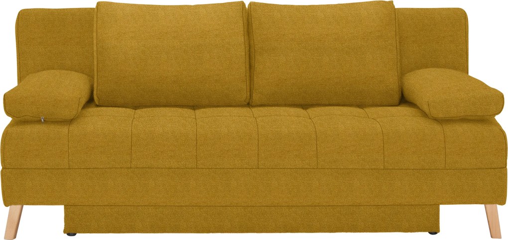 XXXLutz ROZKLADACIA POHOVKA, textil, žltá Cantus - Sedačky - 002469025527