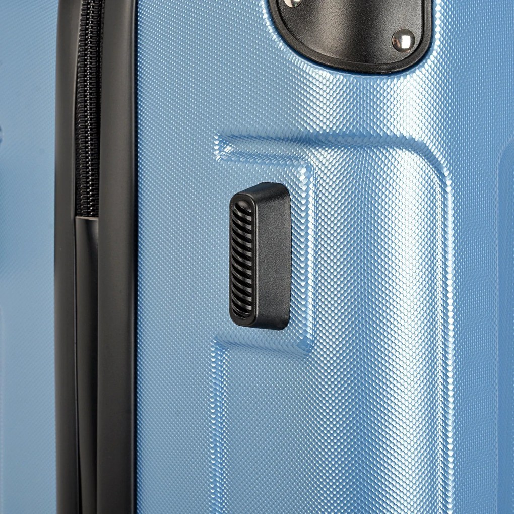 Kabínový kufor na 4 kolieskach 55x39x20cm ľadovo modrá