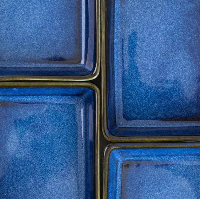 Sada dekoračných tanierov OKINAWA tmavomodrých 743047 (4 ks)