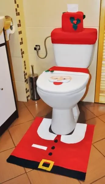 ISO Vianočné poťah na toaletu Santa Claus