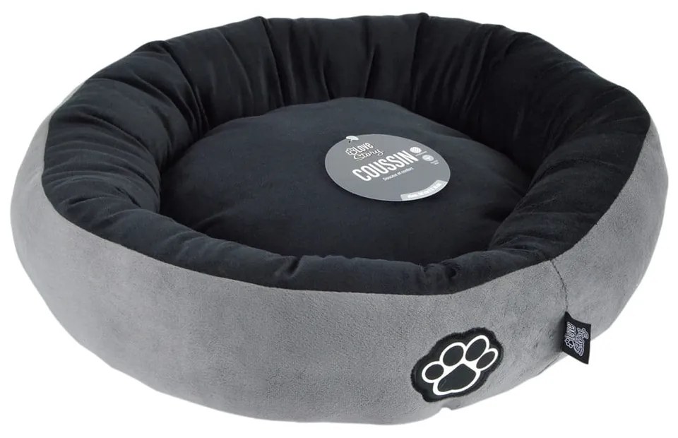Sivý pelech pre psa ø 50 cm Patchy – Love Story