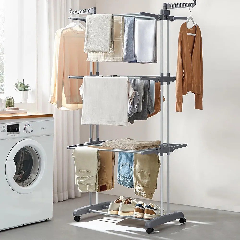Viacposchodový sušiak na bielizeň