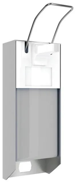 Dávkovač dezinfekčného roztoku, 500 ml (nerez), biela
