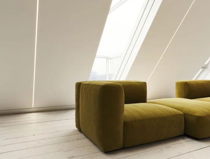 Led-Labs LED profil LUMINES typ U čierny elox 3m