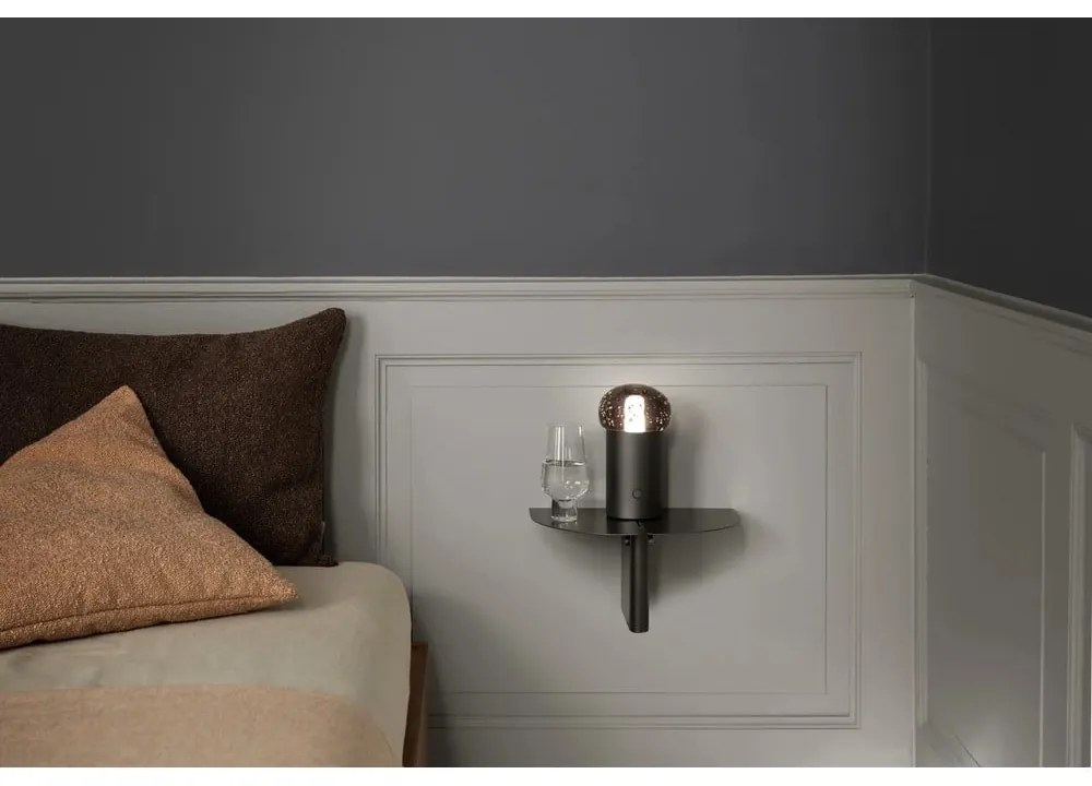 Sivá oceľová polica 30 cm Oru – Blomus