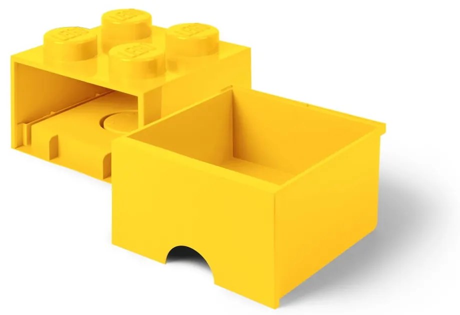 Žltý úložný box so zásuvkou LEGO®