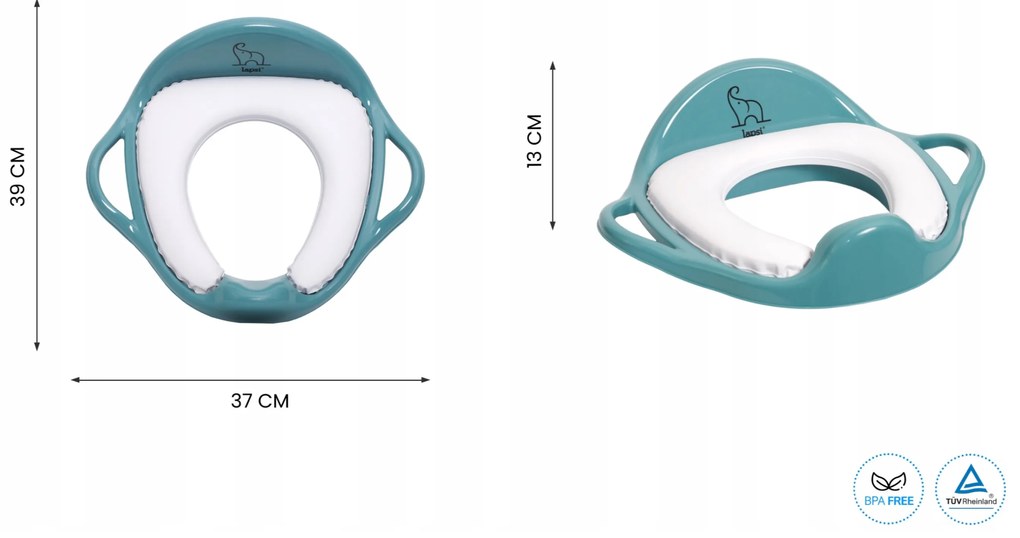 3v1 WC sada nočník + sedátko + stupienok Lapsi Sloník Farba: modrá