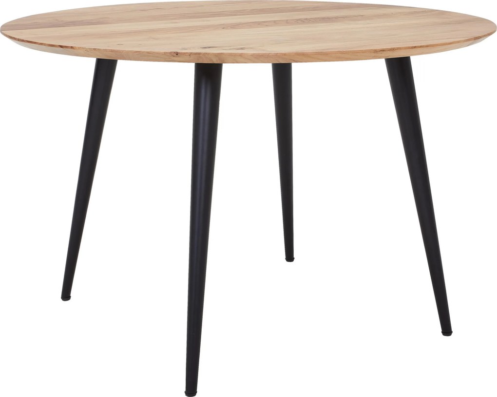 XXXLutz JEDÁLENSKÝ STÔL, akácia, čierna, farba akácie, 120/120/76 cm Livetastic - Stoly - 001630019801