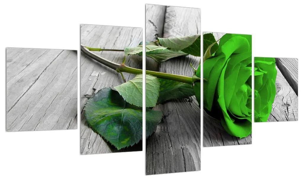 Obraz zelenej ruže (K012187K12570)