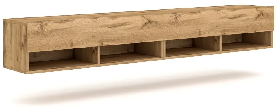 Závěsný TV stolek Derby 200 cm dub Wotan