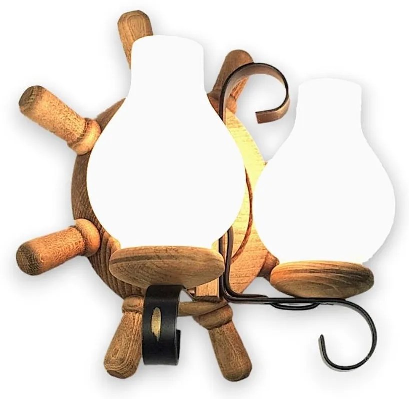 Brilagi - Nástenné svietidlo TIMONA 2xE14/40W/230V buk