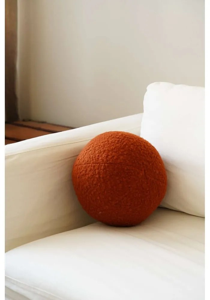 Dekoračný vankúš z materiálu buklé ø 20 cm Top – Mioli Decor