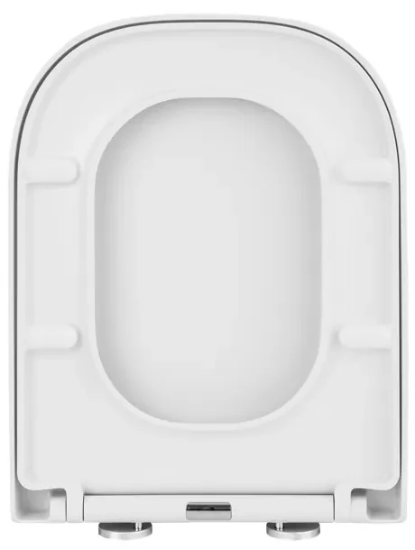 Gamma Lumino, toaletné WC sedátko 445x345mm z PP s pomalým zatváraním, biela, GAM-LUMINO
