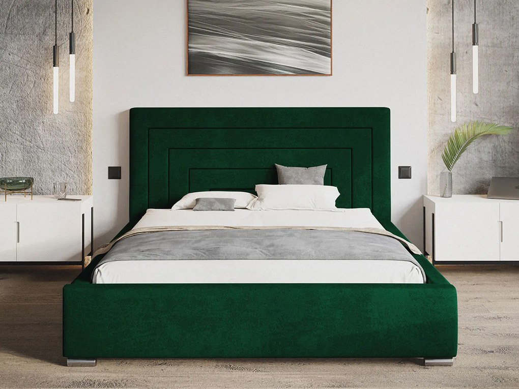 PROXIMA.store - Minimalistická manželská posteľ RORY ROZMER: 160 x 200 cm, FARBA NÔH: biela