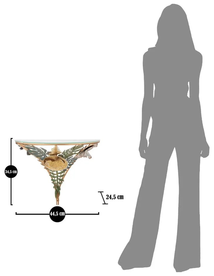 Nočný stolík v zlatej farbe Amaz – Mauro Ferretti